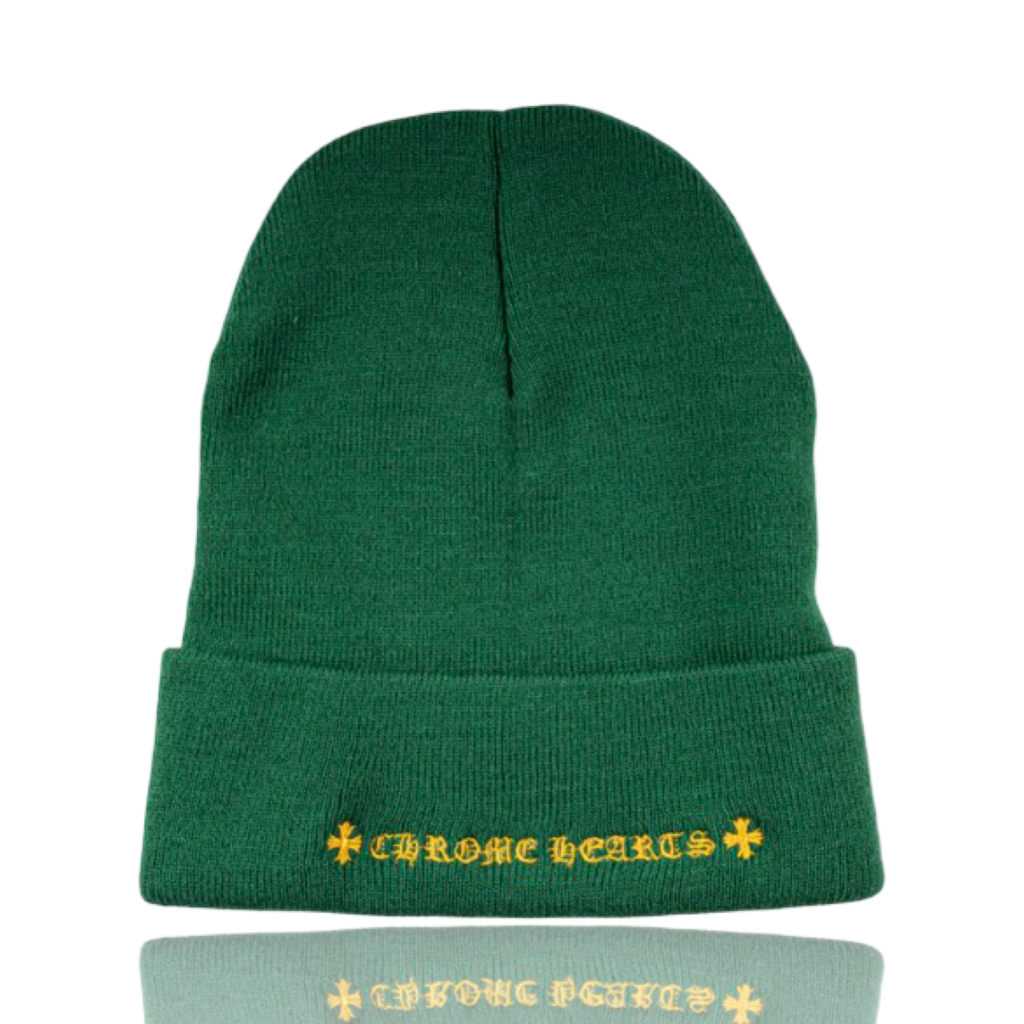 Chrome Hearts CH Logo Beanie Green/Yellow