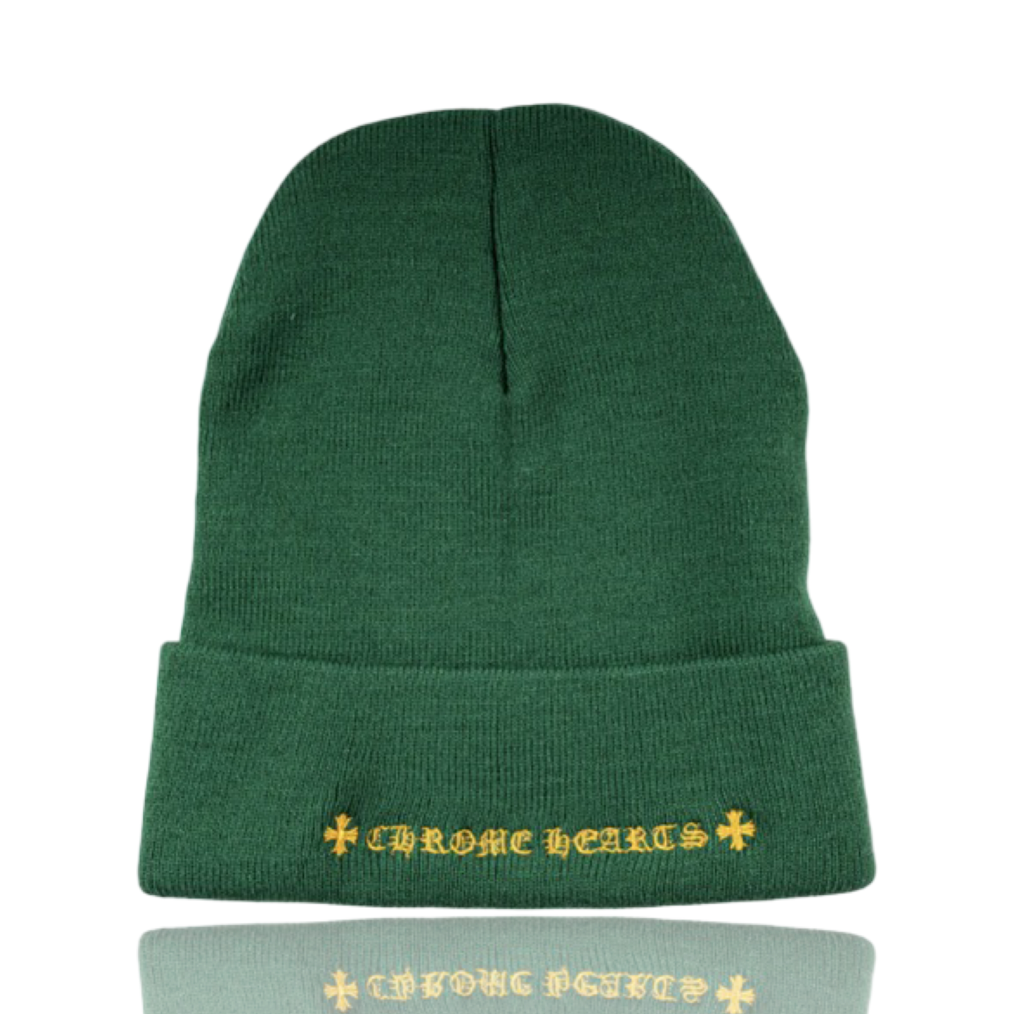 Chrome Hearts CH Logo Beanie Green/Yellow