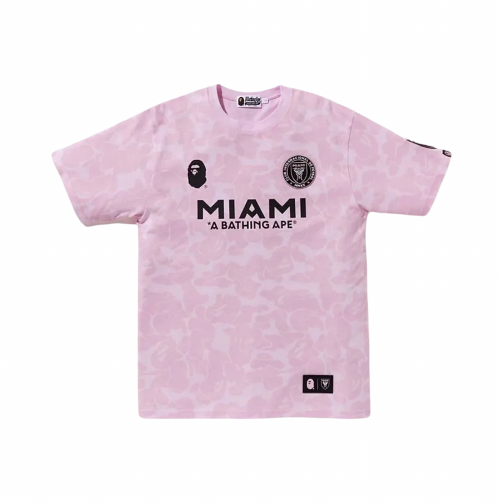 Bape X Inter Miami CF Pink Camo Tee