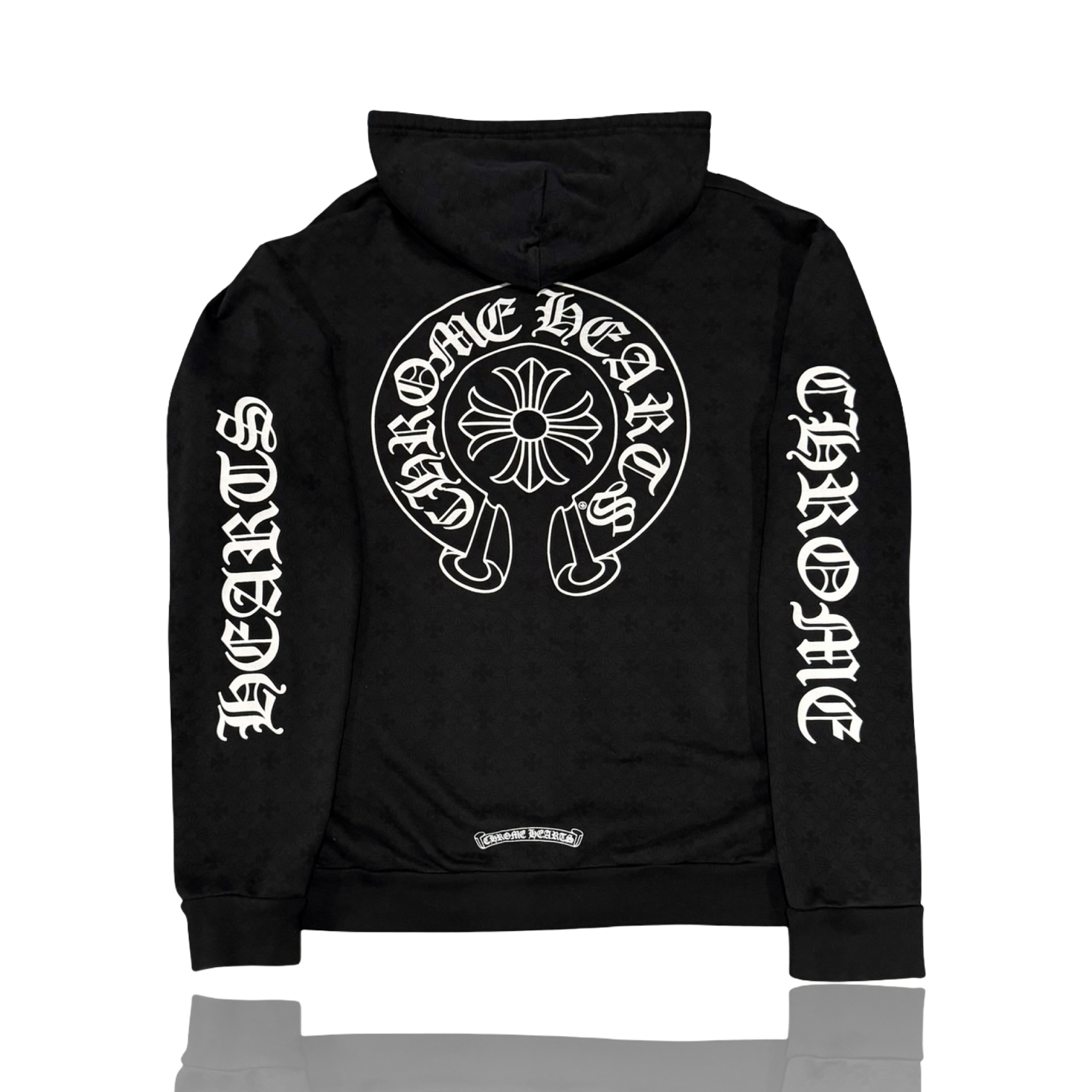 Chrome Hearts Pattern Cross Vertical Logo Zip Up