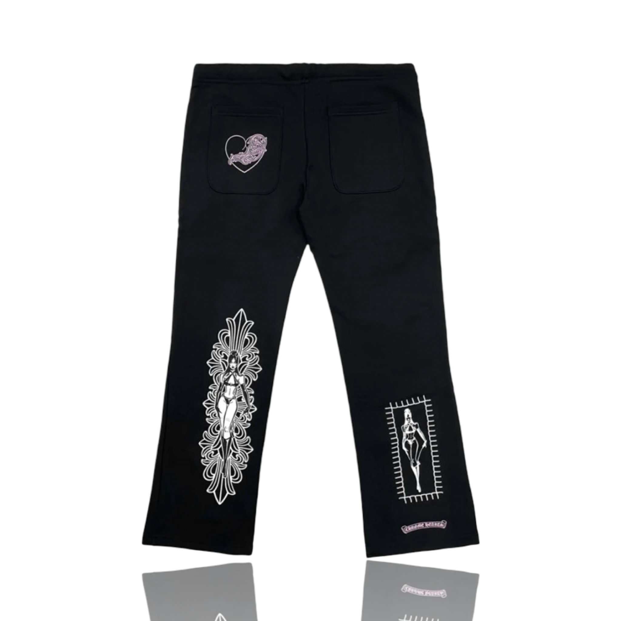 Chrome Hearts Deadly Doll Dagger Logo Sweatpants