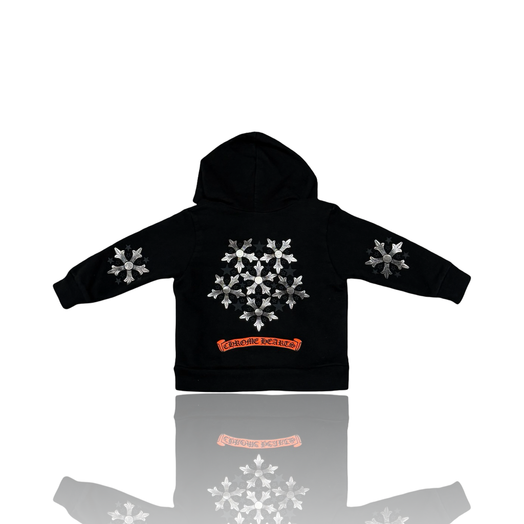 Chrome Hearts Star Logo Toddler Zip Up Black