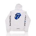 Chrome Hearts Rolling Stone Big Lip White Blue Hoodie