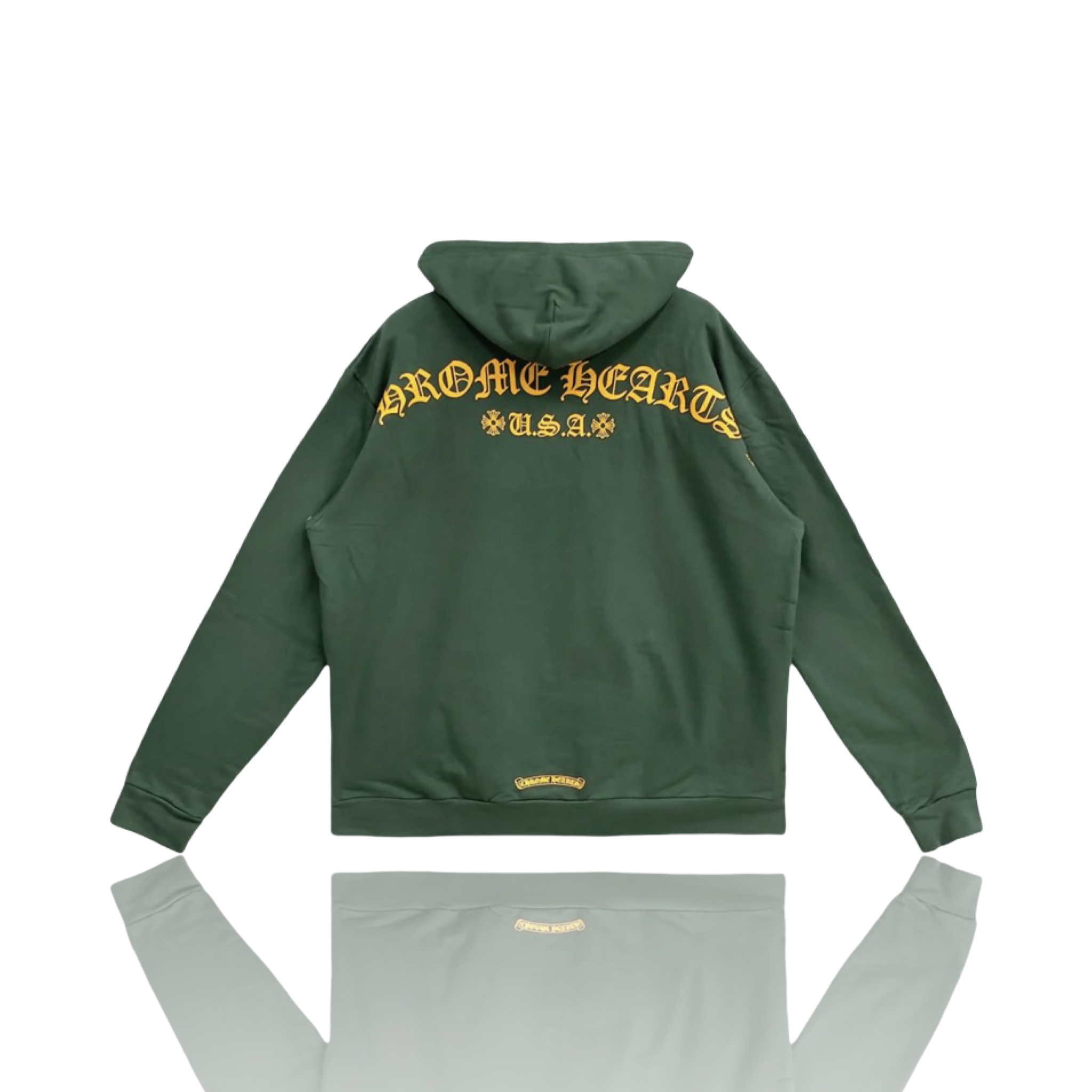 Chrome Hearts Online Exclusive T-Bar Hoodie Green/Yellow