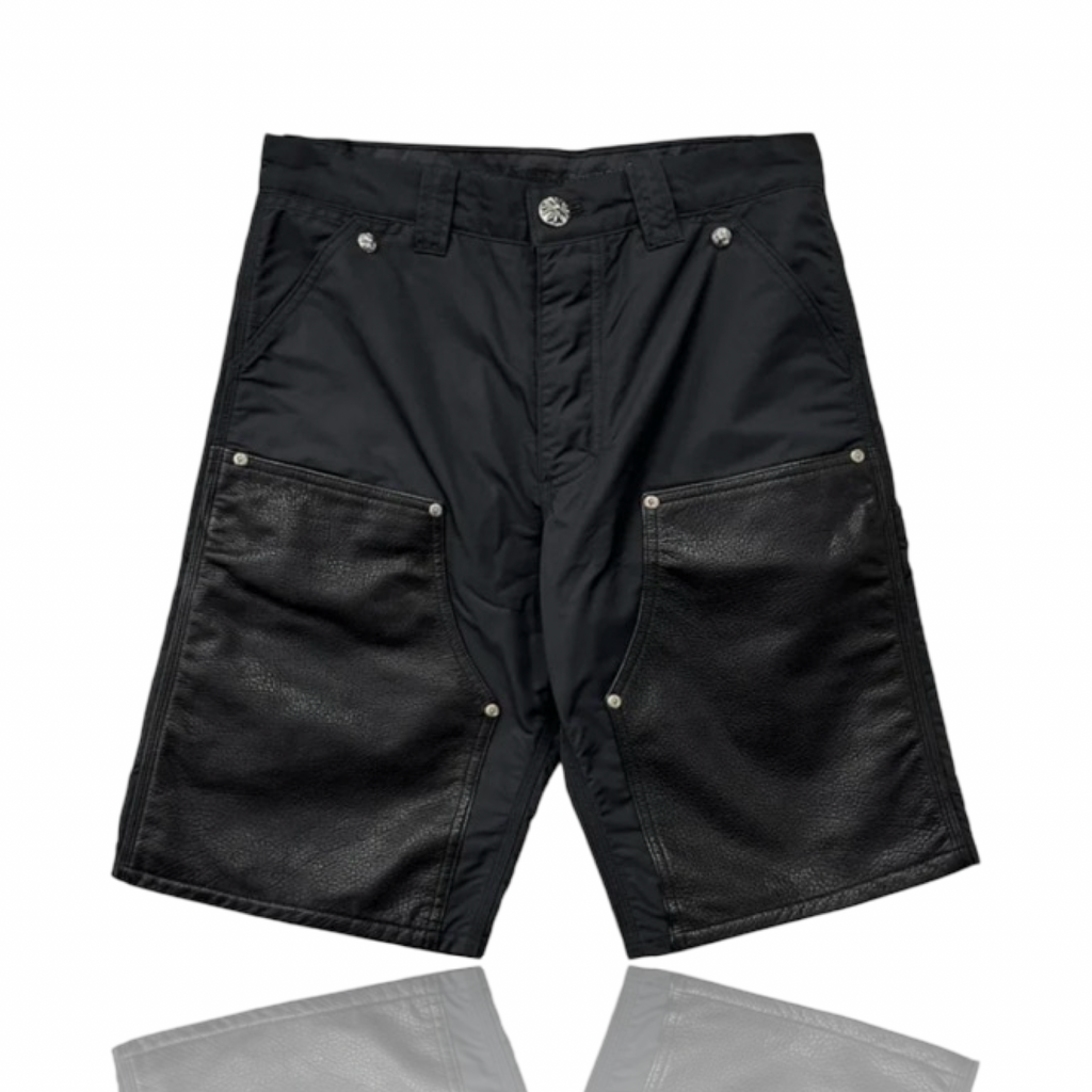 Chrome Hearts Double Knee Carpenter Shorts Black