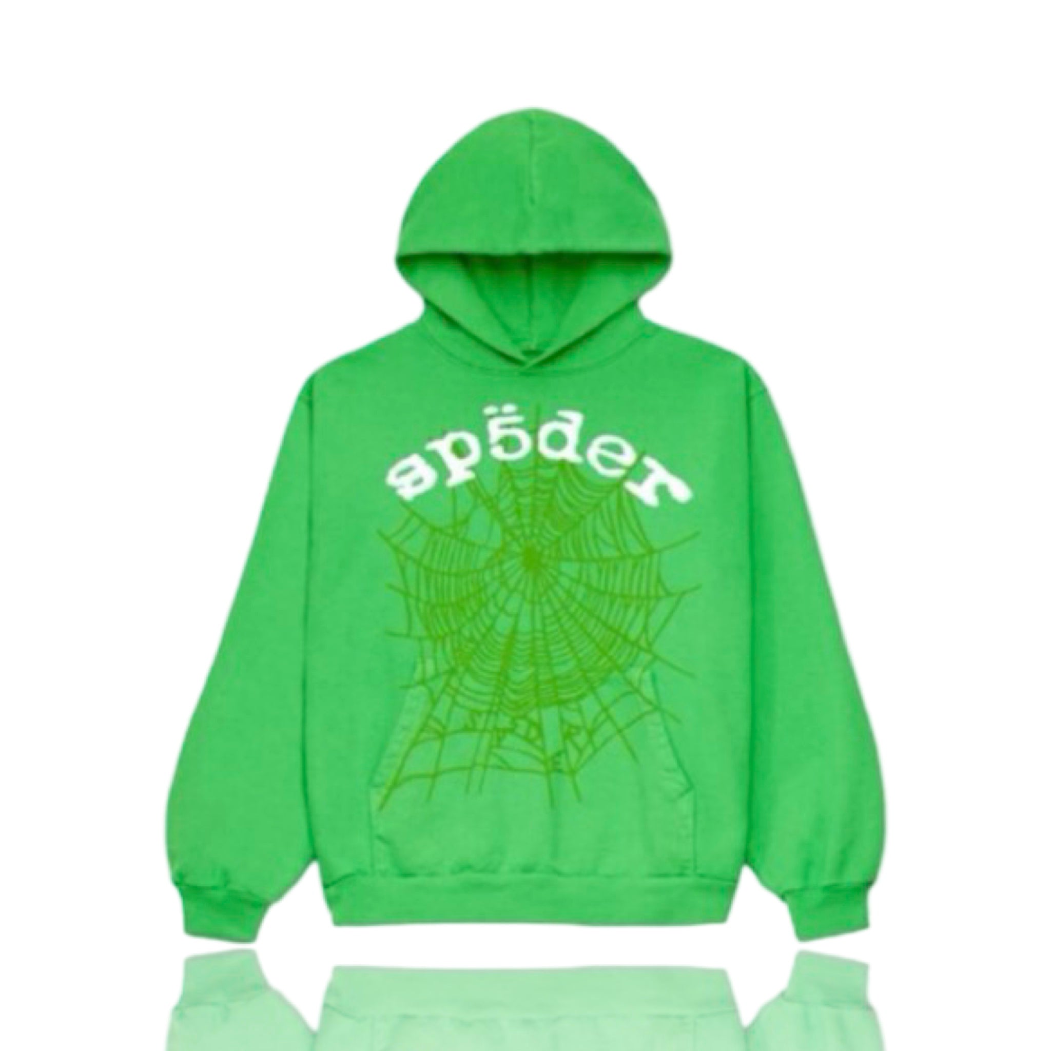 SP5DER OG Legacy Web Green Hoodie