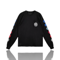 Chrome Hearts Back Multi Color Horseshoe Black Long Sleeve
