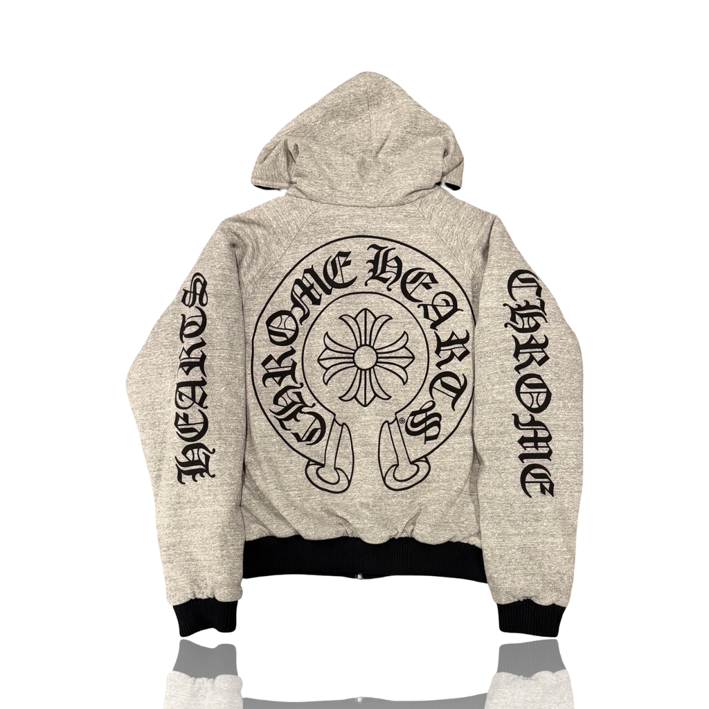Chrome Hearts Reversible Bomber Jacket Black Grey