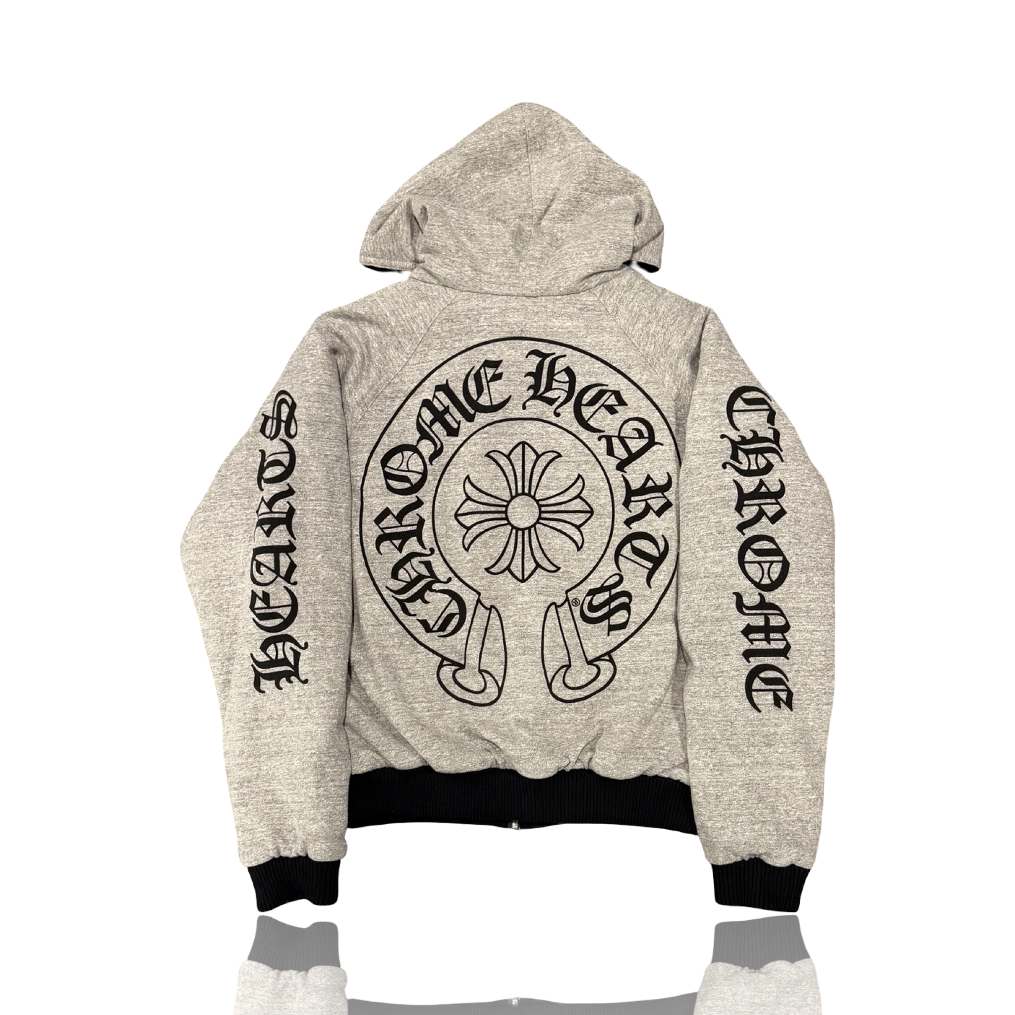 Chrome Hearts Reversible Bomber Jacket Black Grey