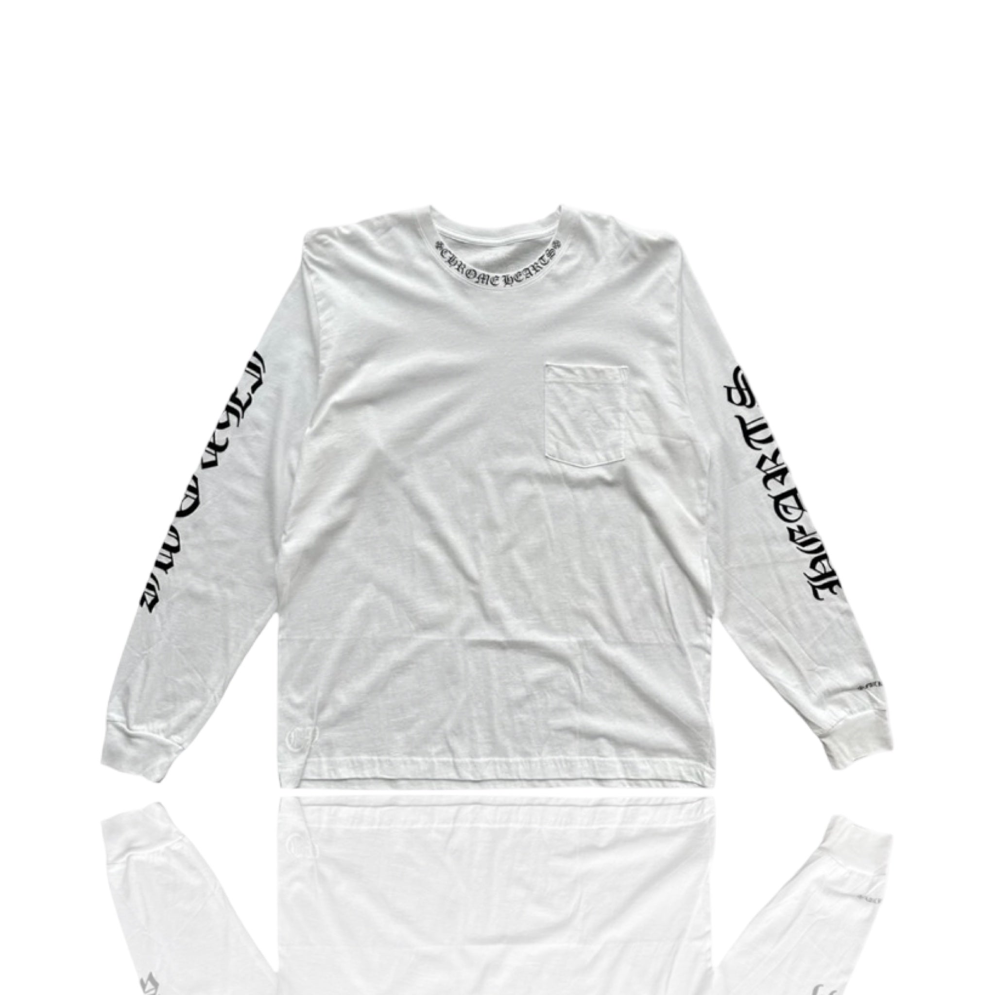Chrome Hearts Neck Logo Longsleeve White