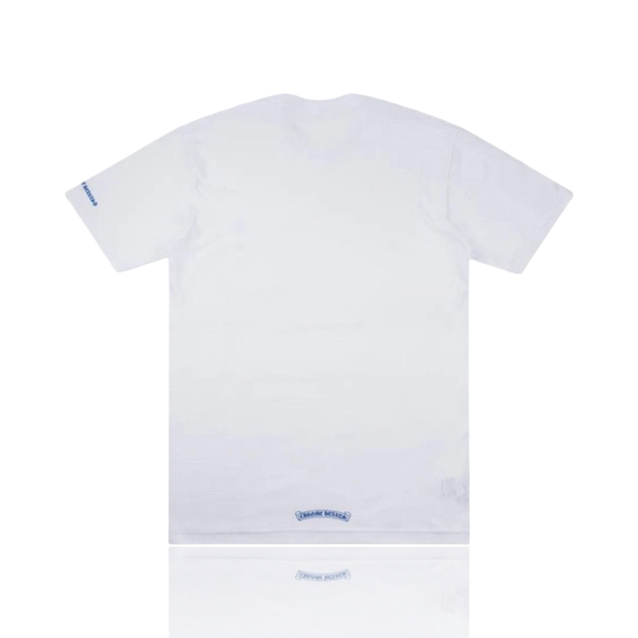 Chrome Hearts Neck Logo Tee Blue/White