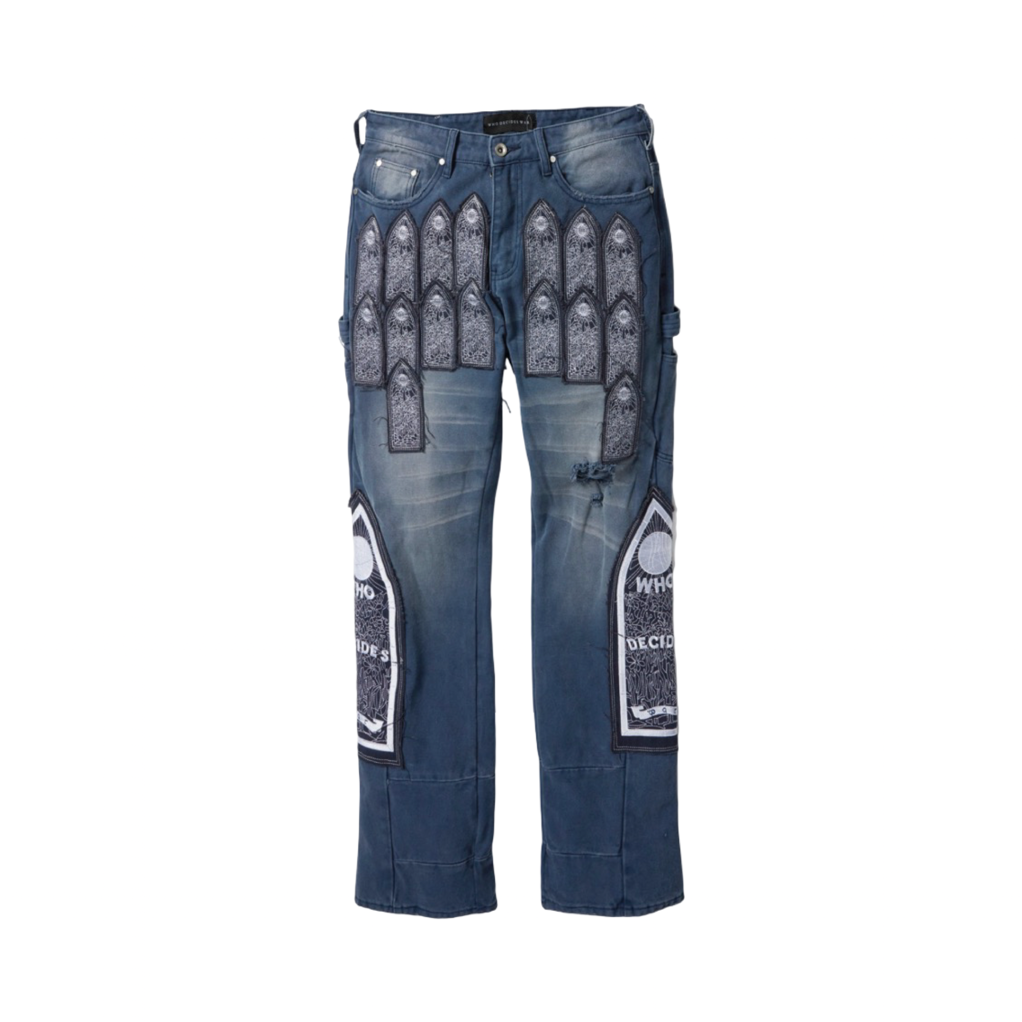 Who Decides War Navy Patch Trousers