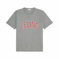 Celine Arc Logo Loose Tee Grey/Red