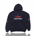 Balenciaga 3B Sports Icon Hoodie Navy/Red