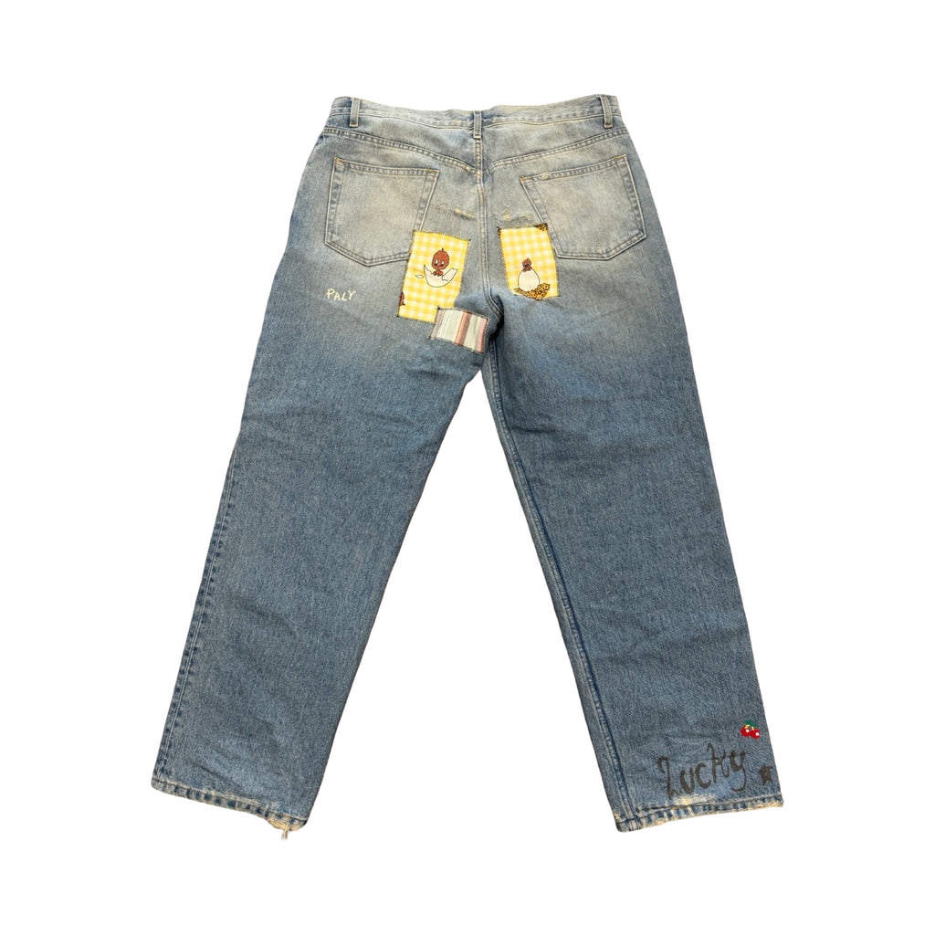 Paly Hollywood Lucky Jeans Light Wash Blue