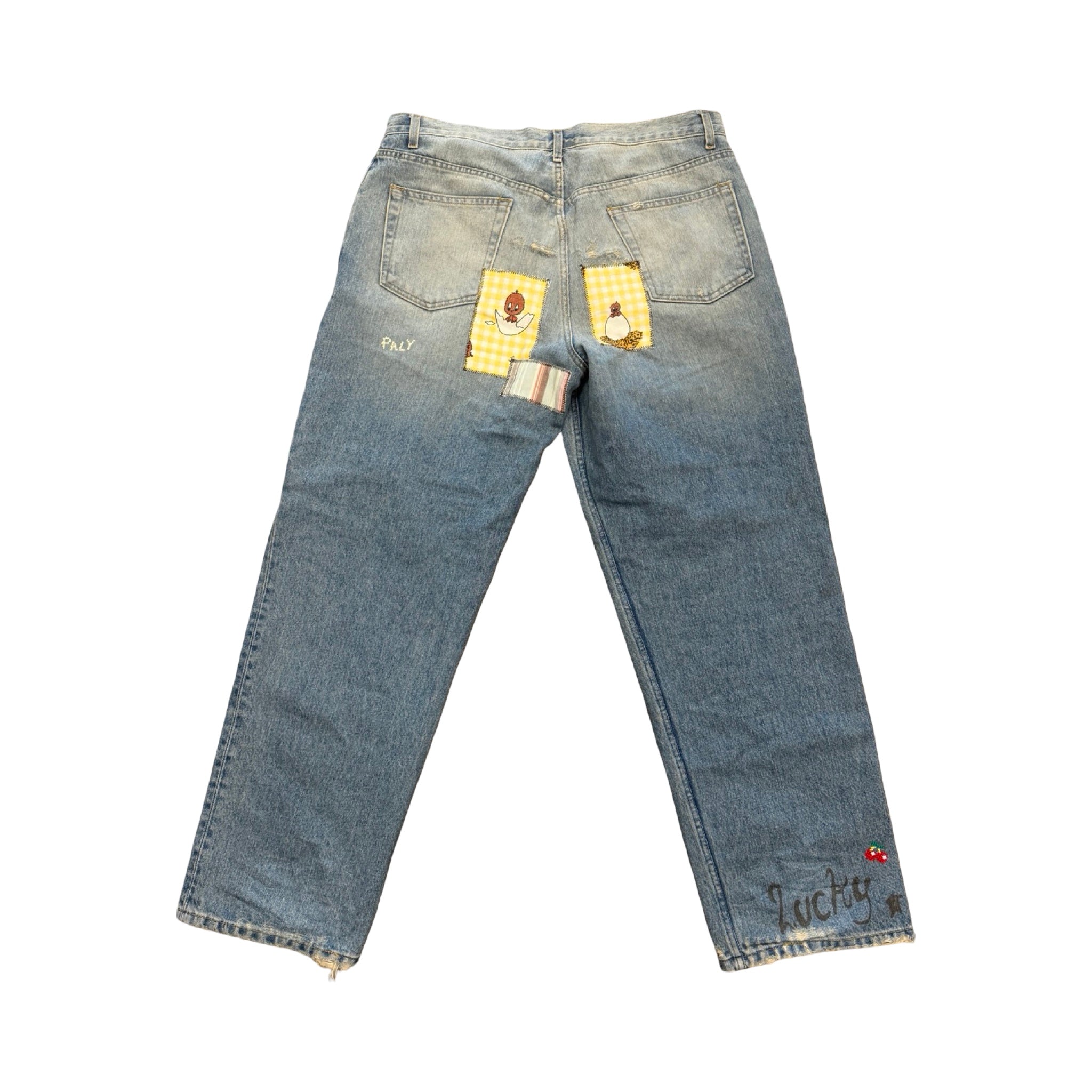Paly Hollywood Lucky Jeans Light Wash Blue