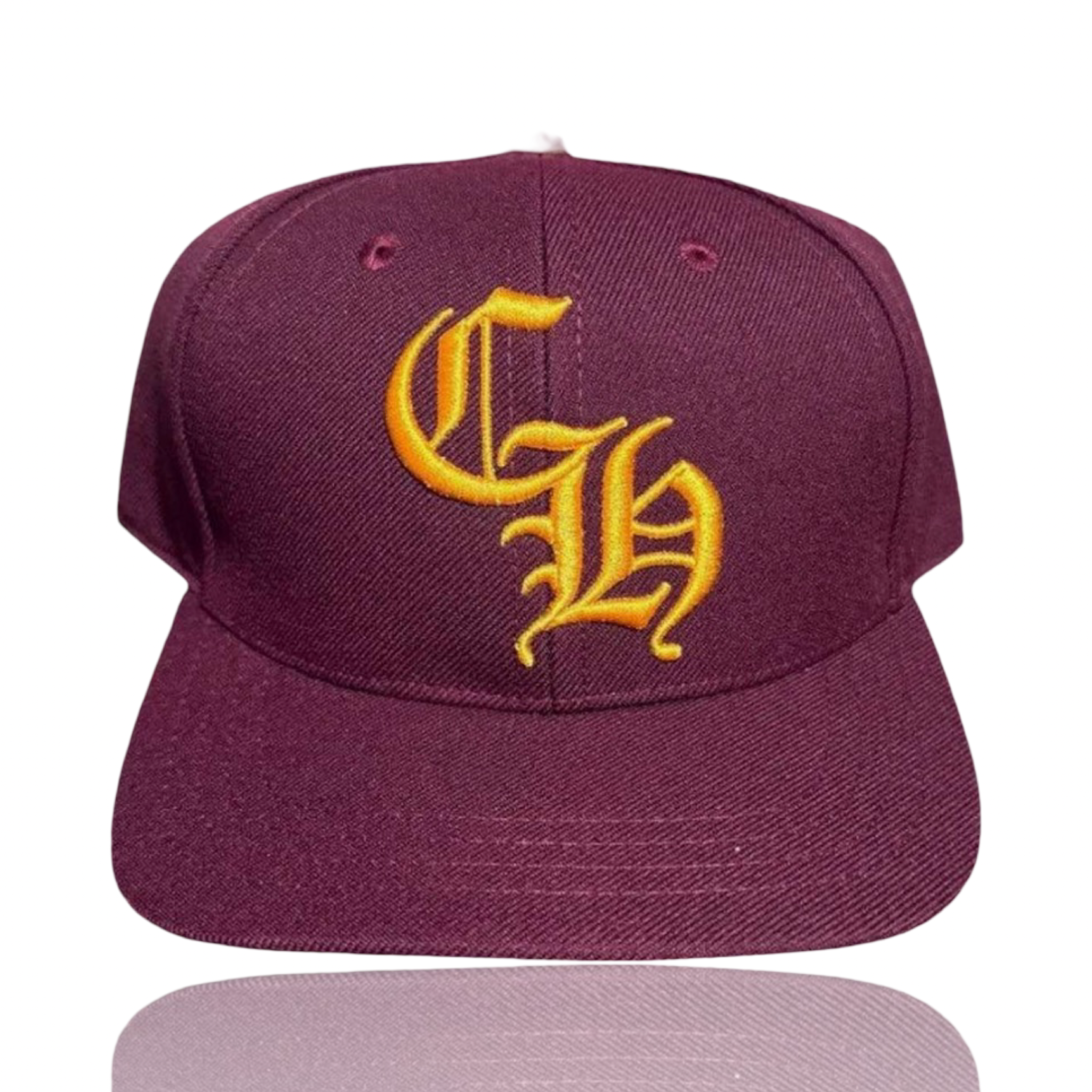 Chrome Hearts Baseball Cap Burgundy/Yellow