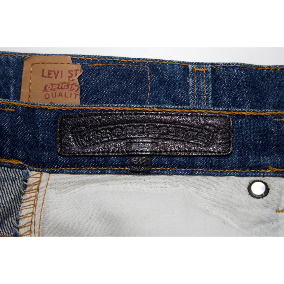 Chrome Hearts Levi's 517 Dark Wash Jeans