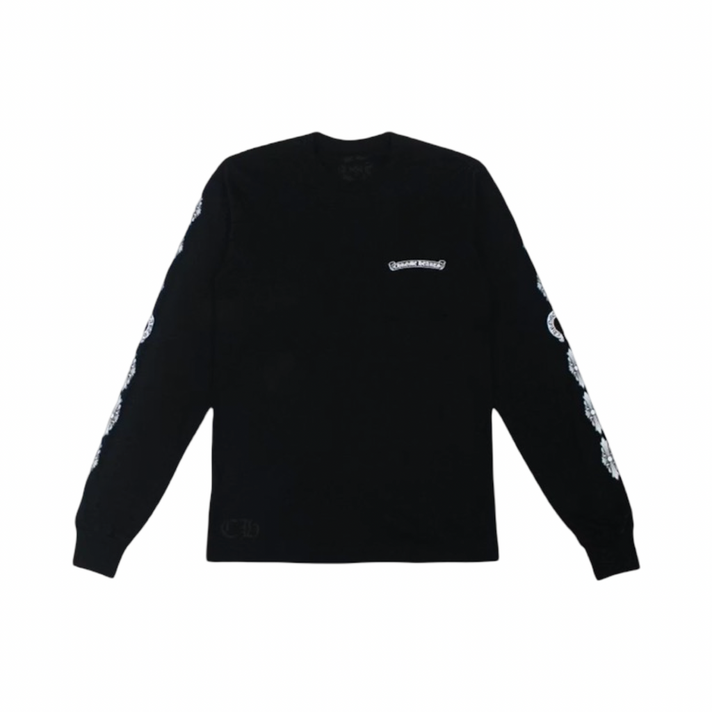 Chrome Hearts Floral Cross Multi Logo Longsleeve Black