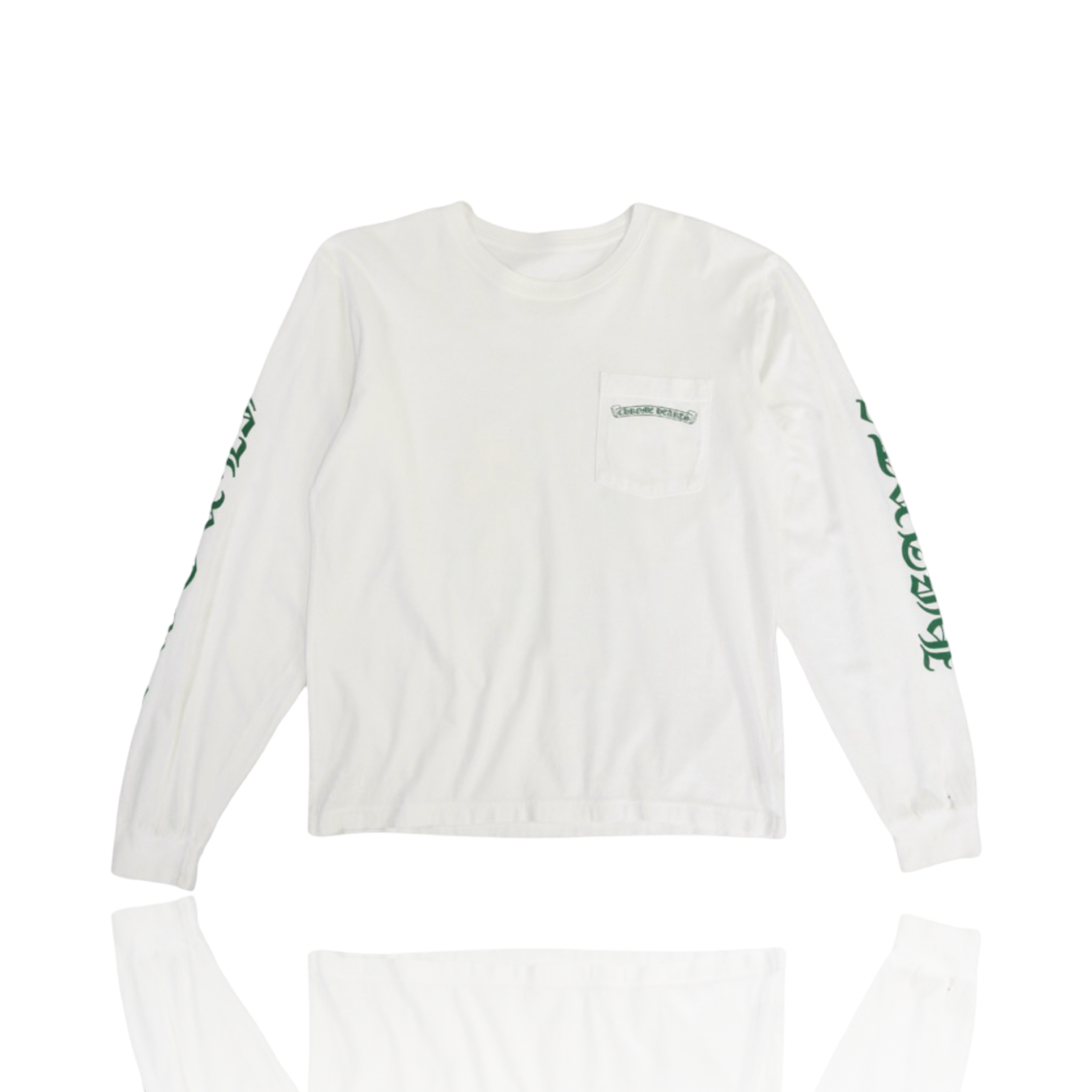 Chrome Hearts Longsleeve Green Cemetery Cross White