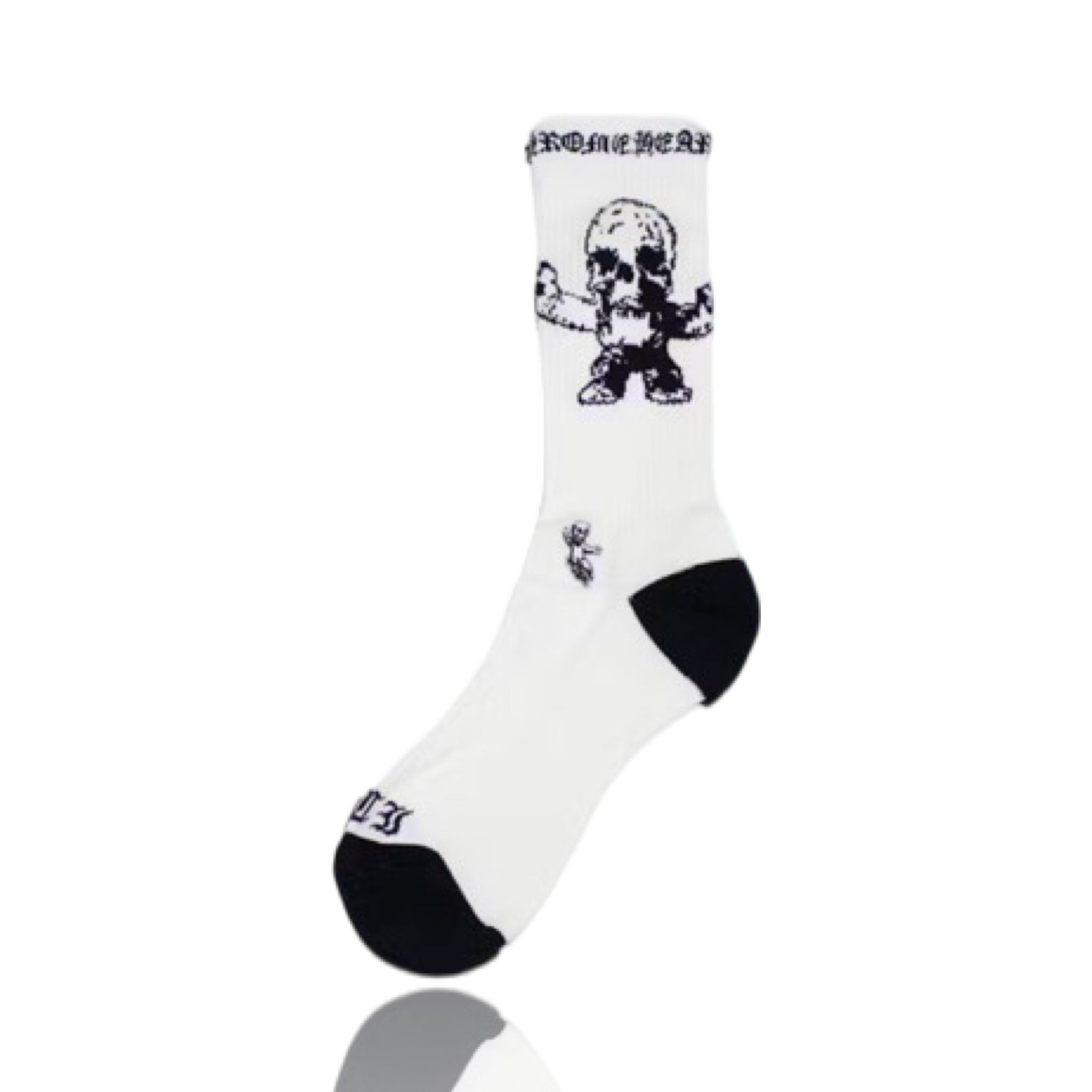 Chrome Hearts X Foti Harris Teeter White/Black Socks