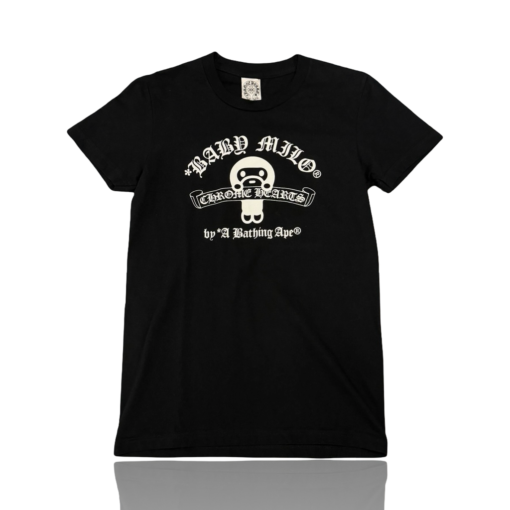 Chrome Hearts X Bape Baby Milo Tee Black