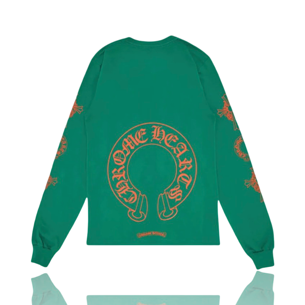 Chrome Hearts Multi Cross Horseshoe Longsleeve Green