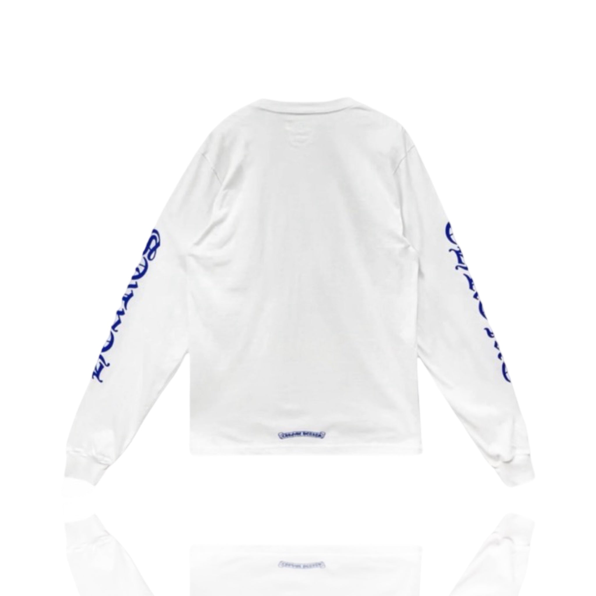 Chrome Hearts Neck Logo Blue/White Longsleeve