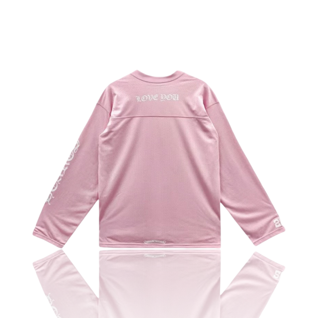 Chrome Hearts Love U Mesh Jersey Pink
