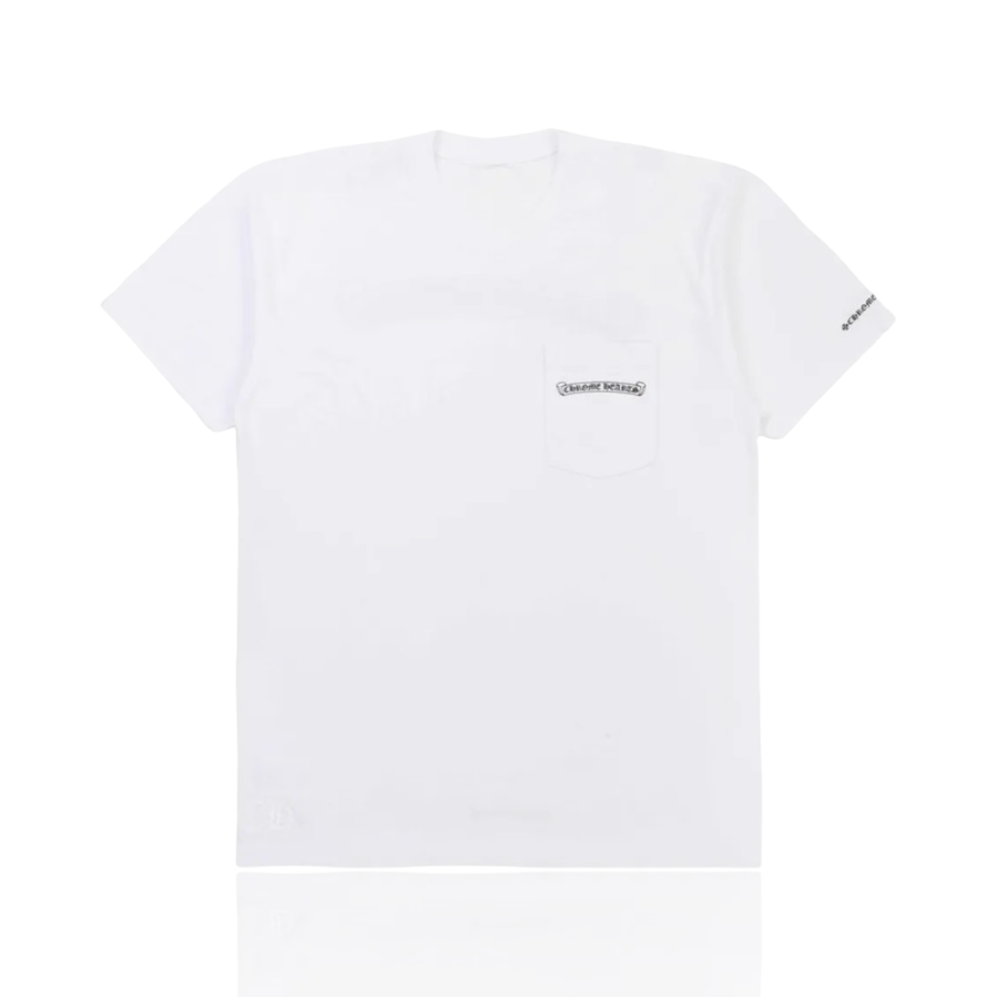Chrome Hearts Scroll Logo White Tee