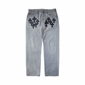 Chrome Hearts Levi's 501 Cocaine Wash Black Patch Jeans