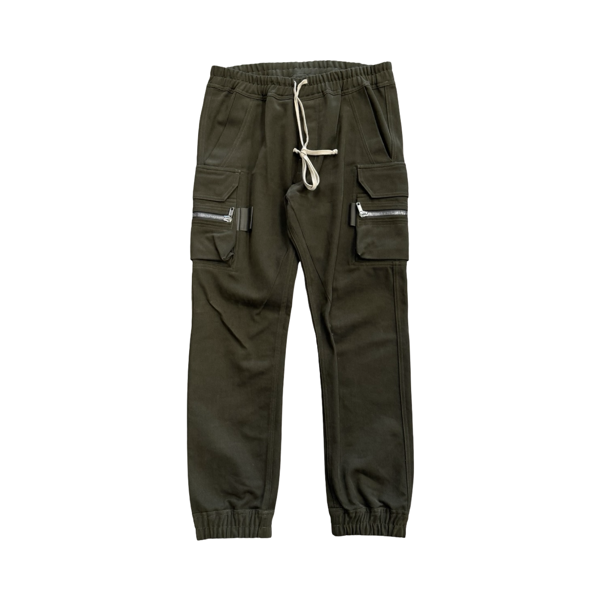 Rick Owens Strobe Mastadon Cargo Pants Olive