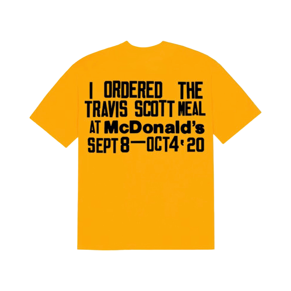 Travis Scott x CPFM 4 CJ Burger Mouth T-Shirt Gold