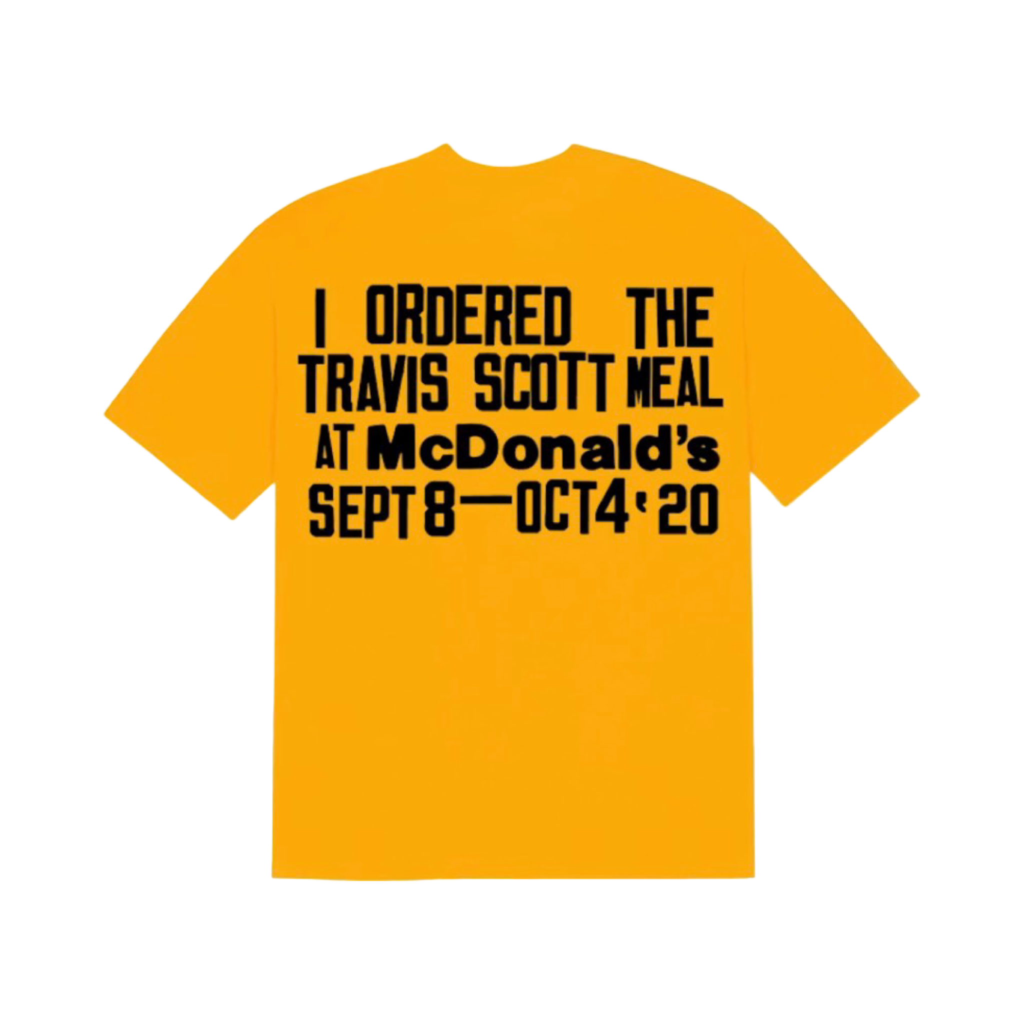 Travis Scott x CPFM 4 CJ Burger Mouth T-Shirt Gold