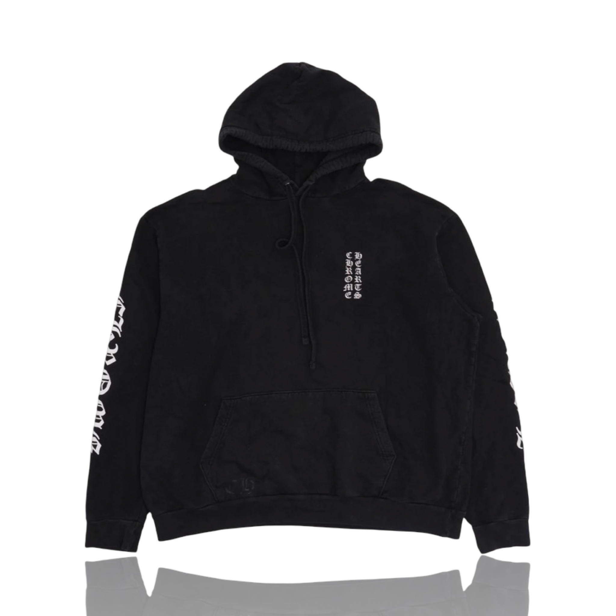 Chrome Hearts Vertical Logo Hoodie Black