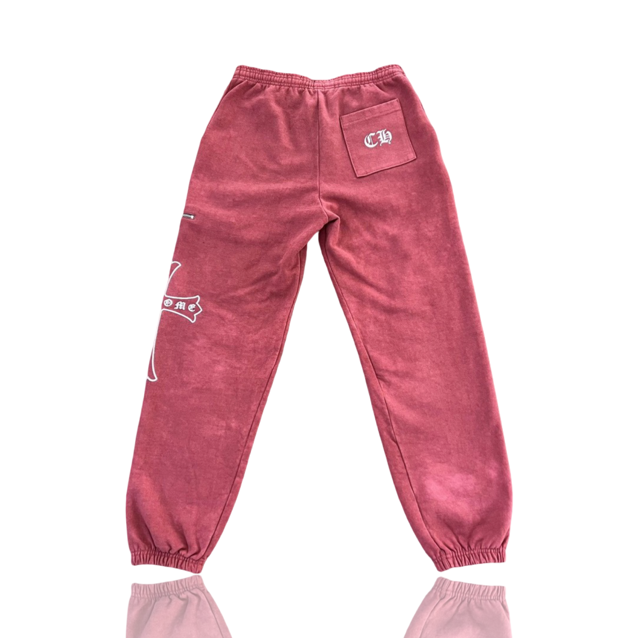 Chrome Hearts Drake CLB Cross Sweatpants Red