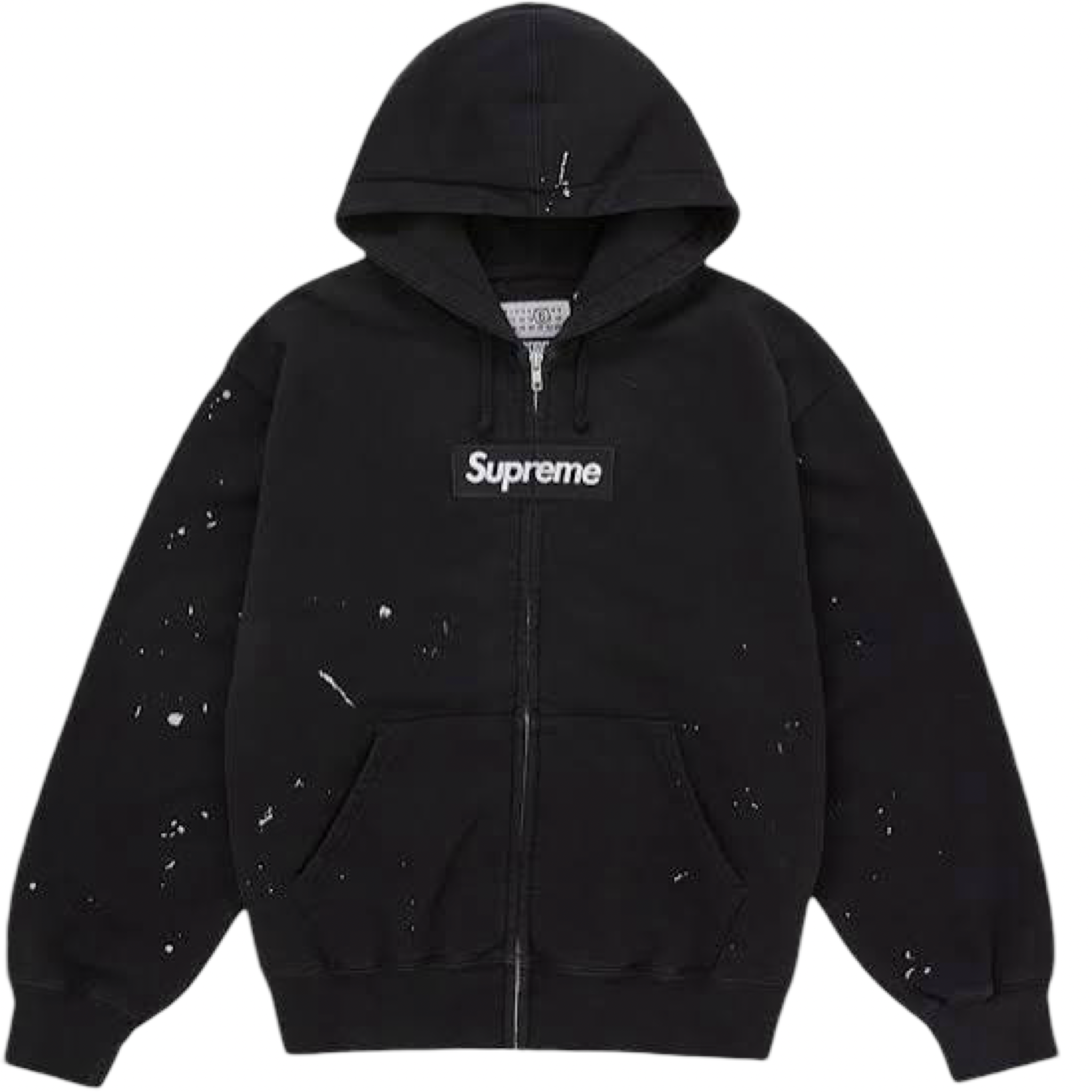 Supreme Maison Margiela Box Logo Zip Up Black
