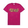 Supreme Paint Logo Tee Magenta