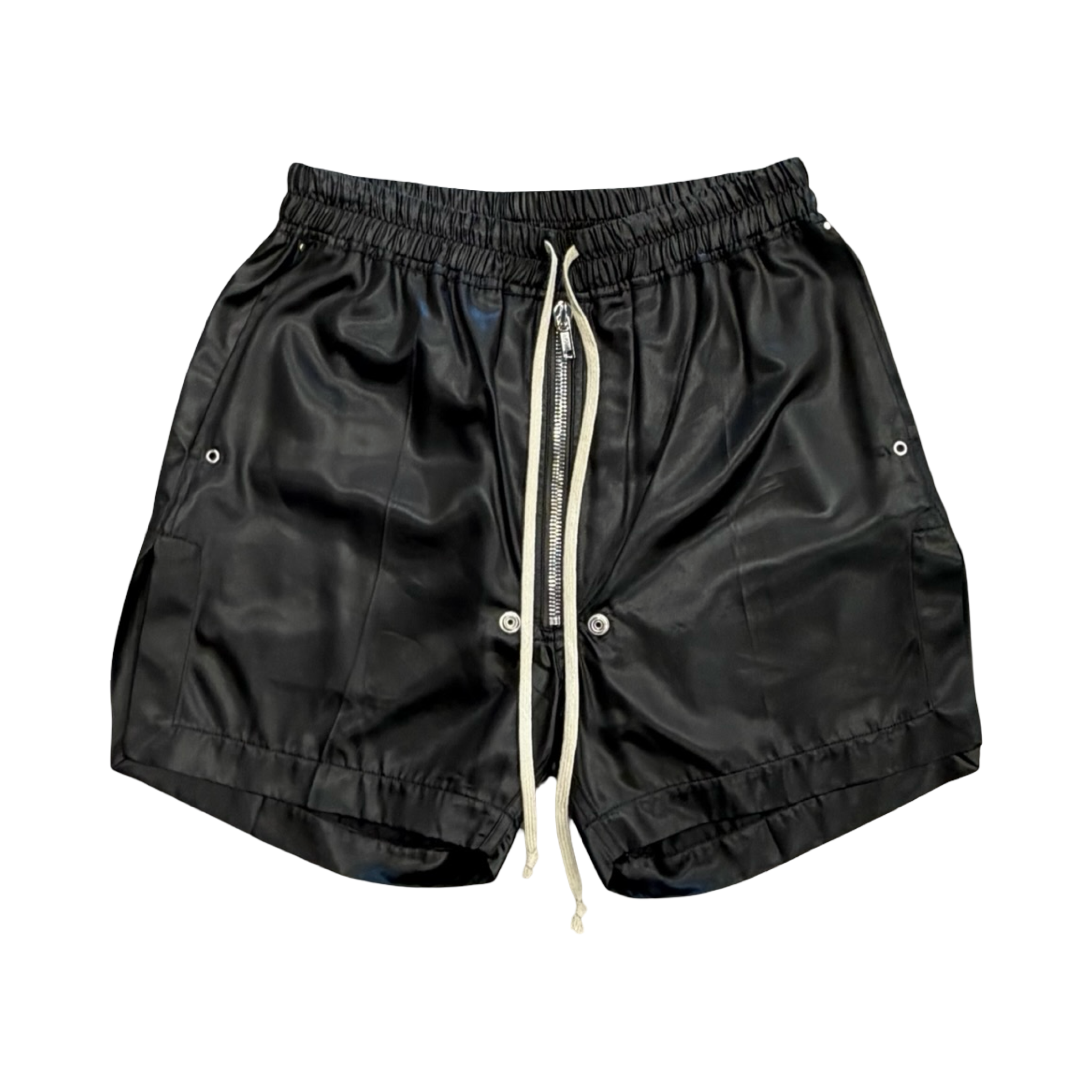Rick Owens Leather Bela Boxer Shorts Black