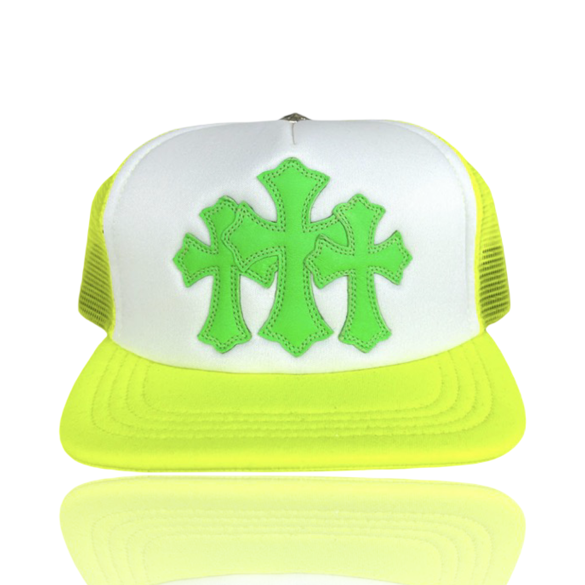 Chrome Hearts Miami Ultra Cemetery Neon Green Trucker
