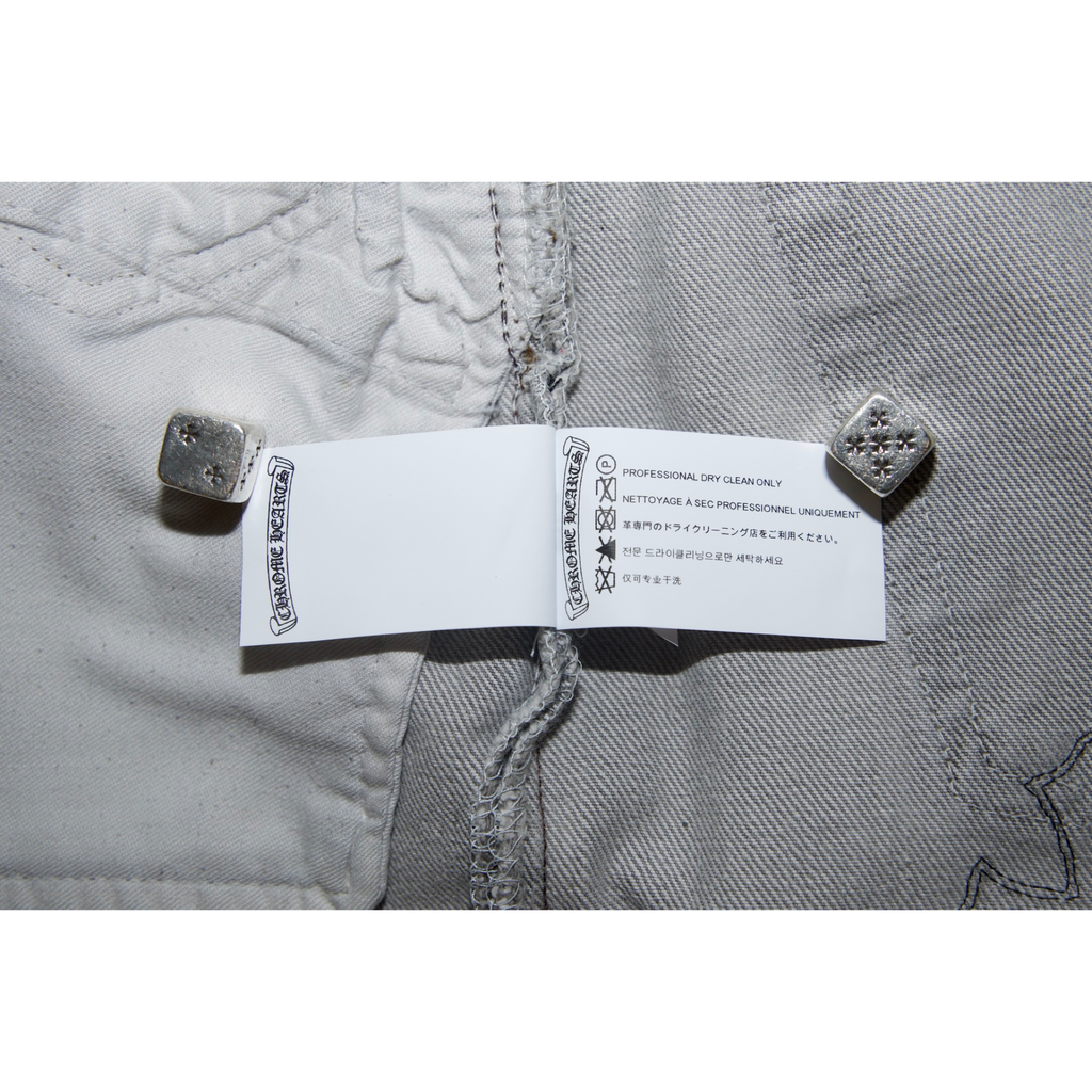Chrome Hearts Levi's 501 Cocaine Wash Black Patch Jeans
