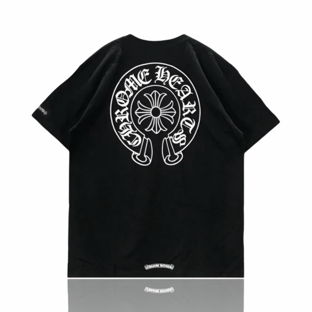 Chrome Hearts Horseshoe Logo Tee Black