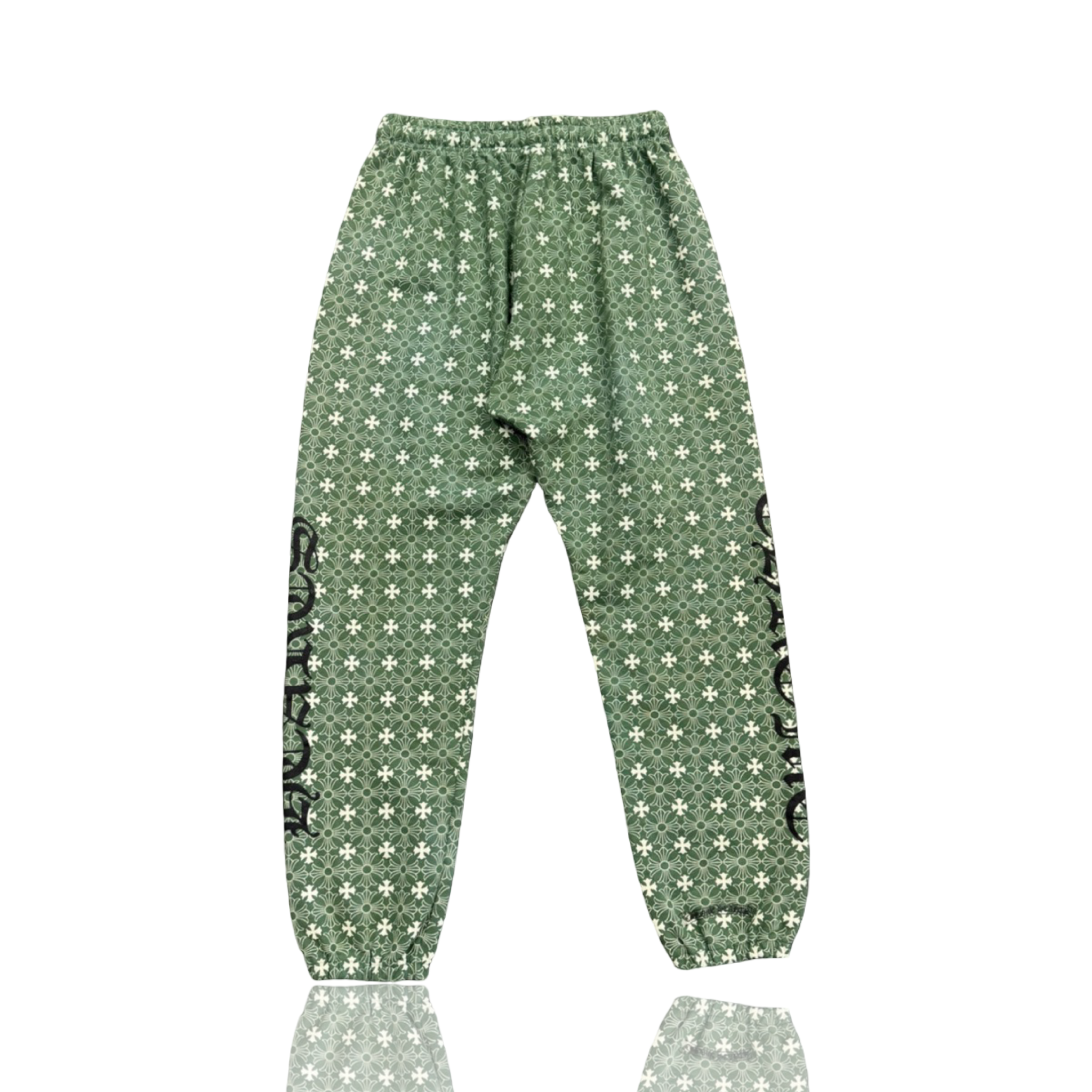 Chrome Hearts Monogram Horseshoe Logo Sweatpants Green