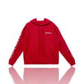 Chrome Hearts Scroll Logo Hoodie Red