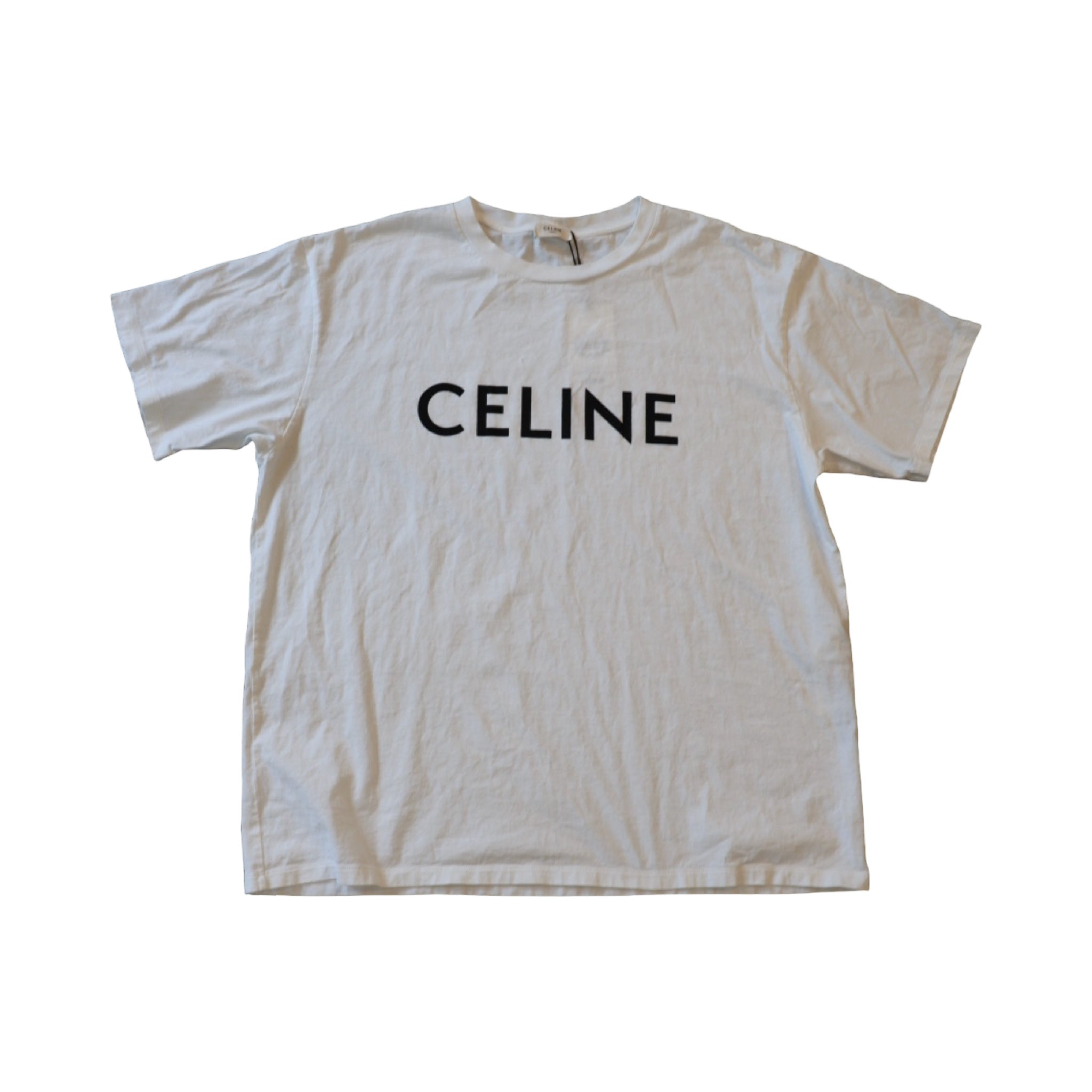 Celine White/Black Loose Tee