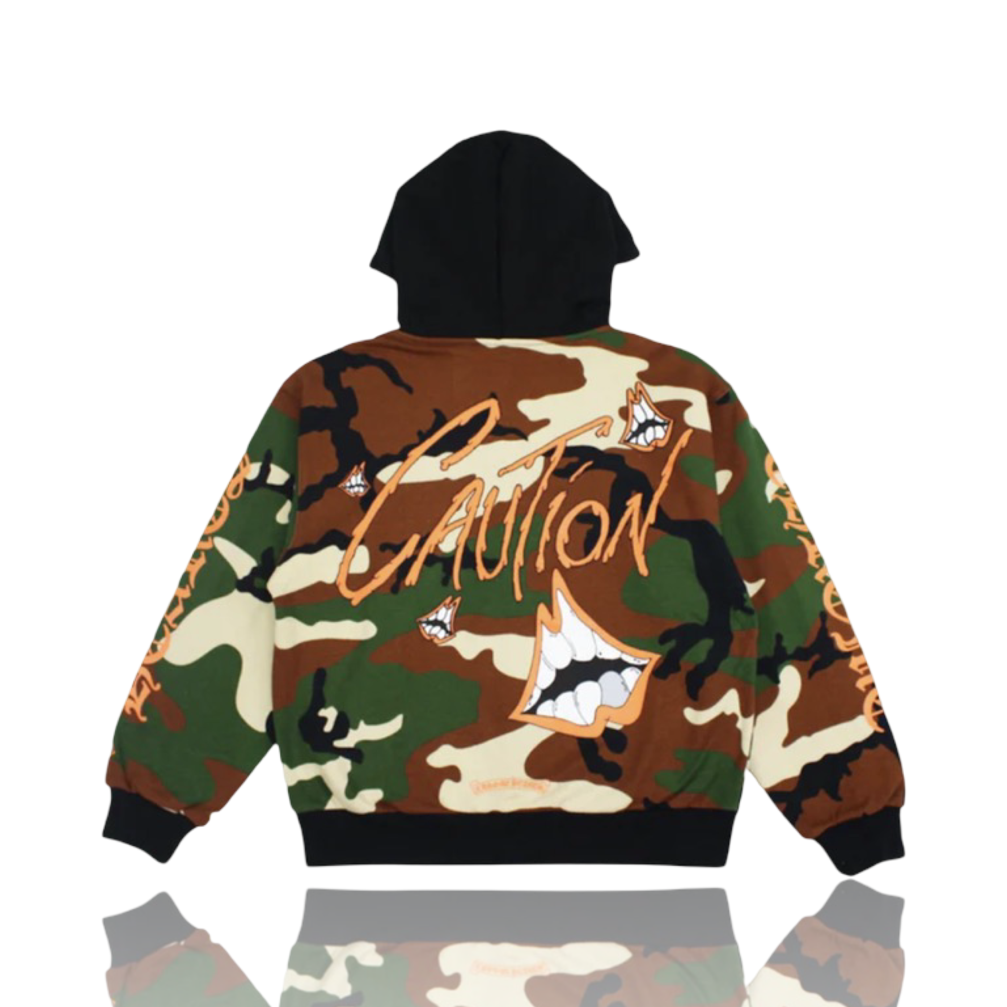 Chrome Hearts Matty Boy Caution Camoflauge Thermal Zip Up