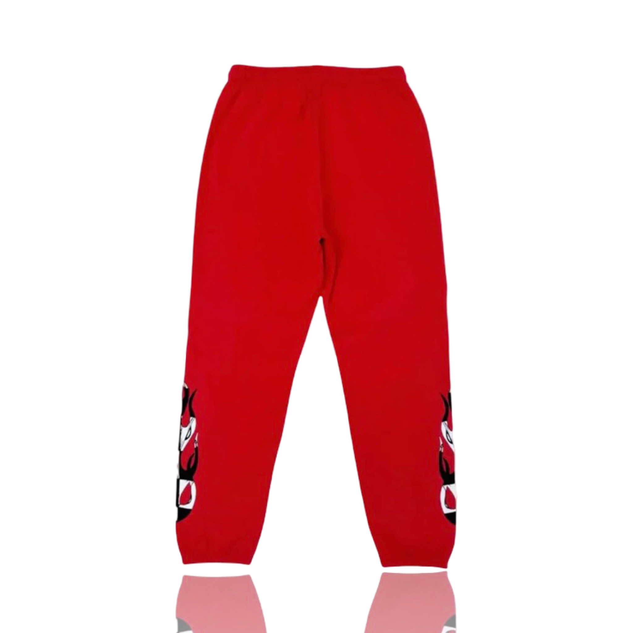 Chrome Hearts x Matty Boy Flame Logo Sweatpants Red