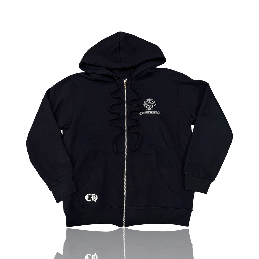 Chrome Hearts Square Cross Black Thermal Zip Up