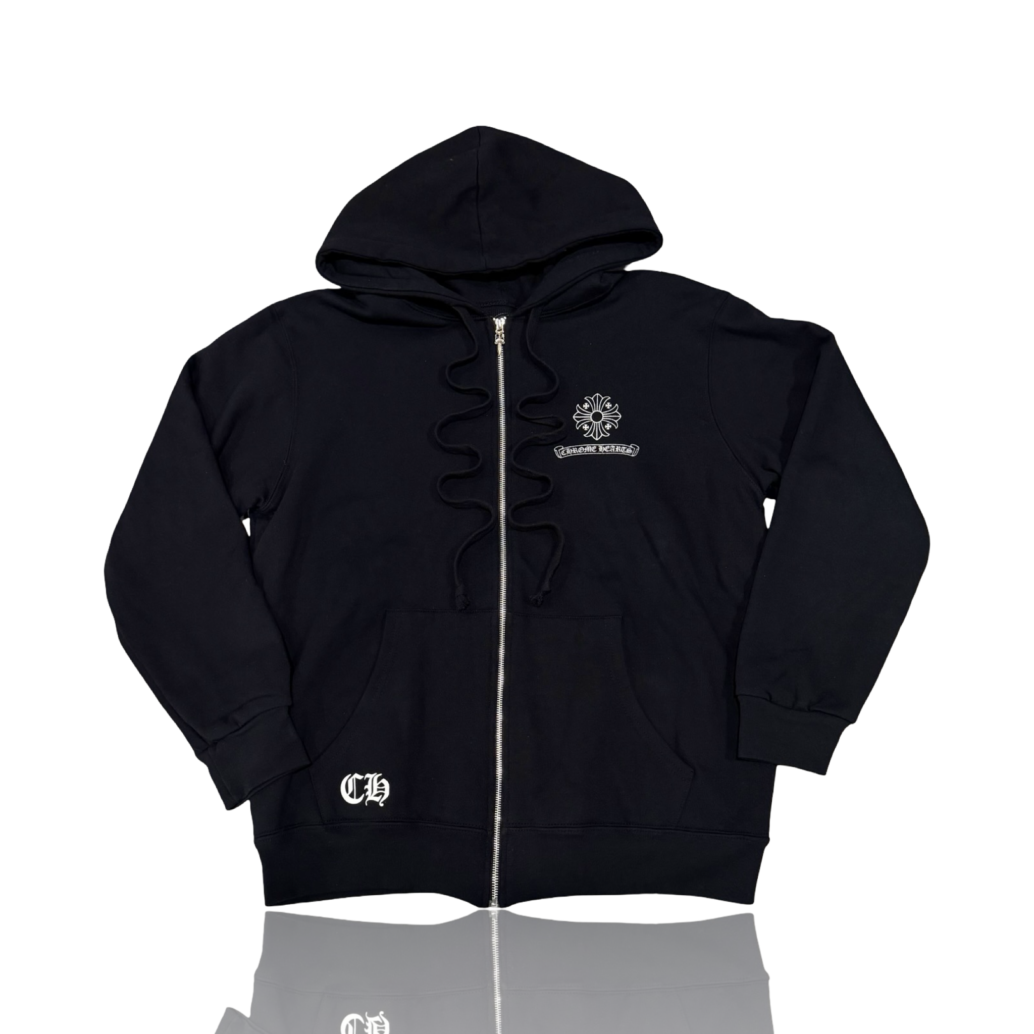 Chrome Hearts Square Cross Black Thermal Zip Up
