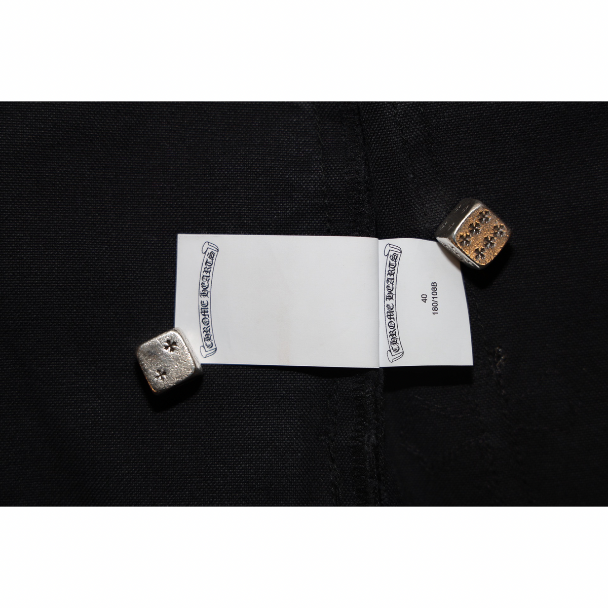 Chrome Hearts Leather Cross Patch Double Knee Carpenter Pants